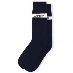 black and white navy ship captain's socks adults